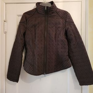 Kenneth Cole quilted olive green jacket